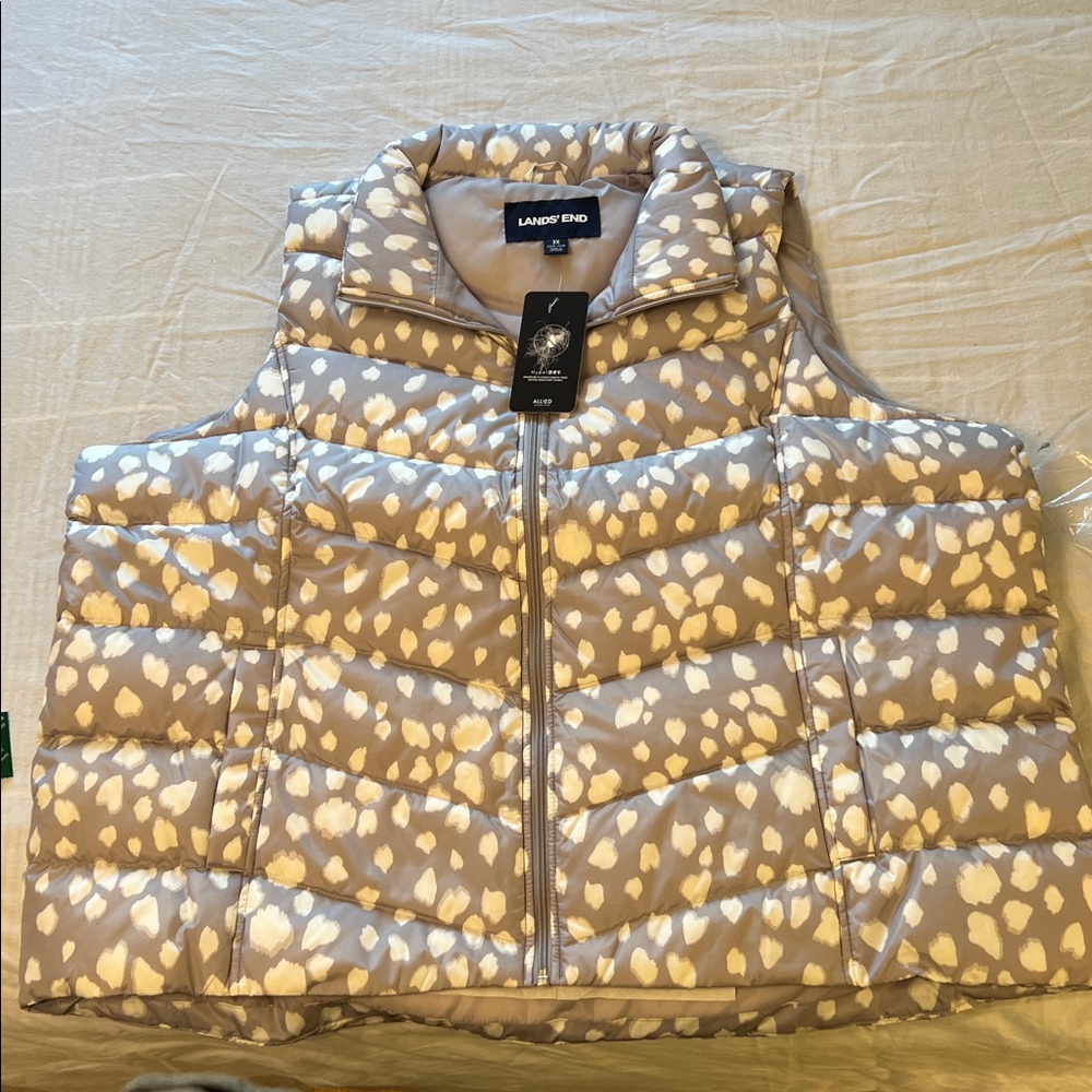 Lands' End Women's Puffer Jacket - Smokey Violet